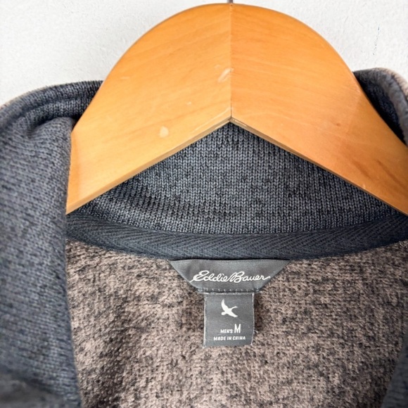 Eddie Bauer Men’s 1/4 Zip Pullover Sz M - Picture 3 of 6